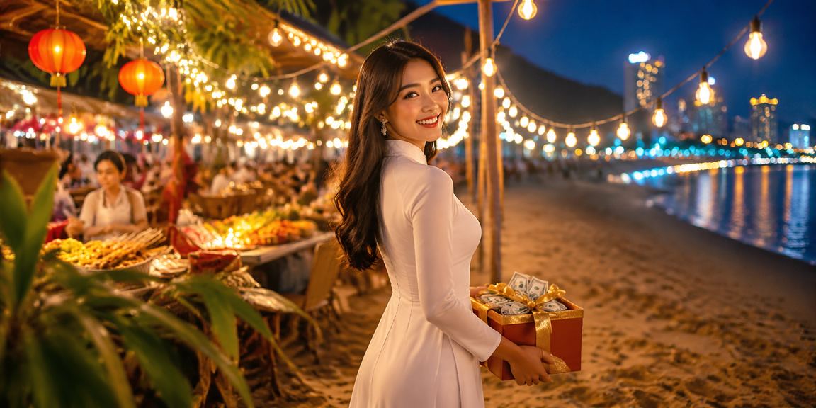 Người dùng trải nghiệm nhận voucher trên smartphone tại Vũng Tàu